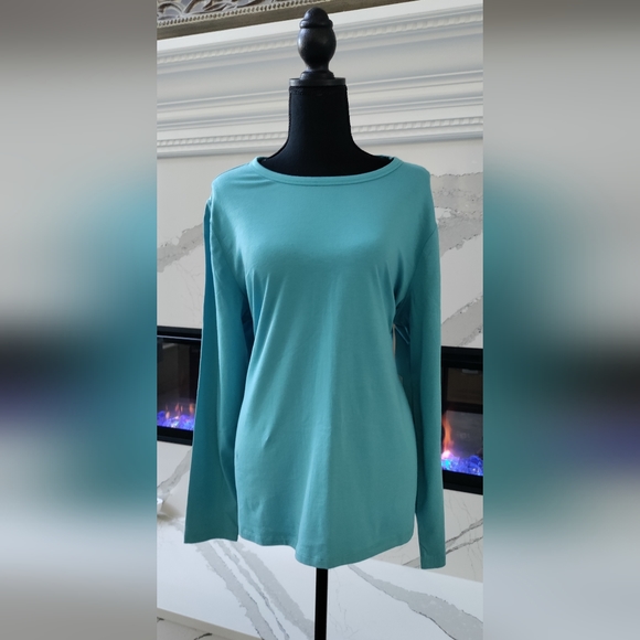 NWT - A.N.A Long Sleeve Tee - 1X - Picture 1 of 1